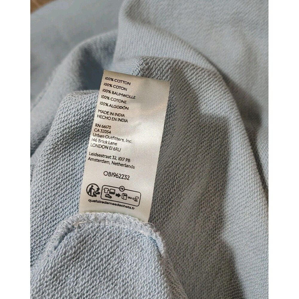 Oversized Striped Sweatshirt XS Slouchy Casual Blue Free People Madeline - Picture 8 of 12